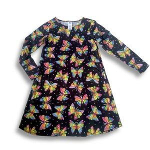 Place Black pajama with Colorful Butterfly Print